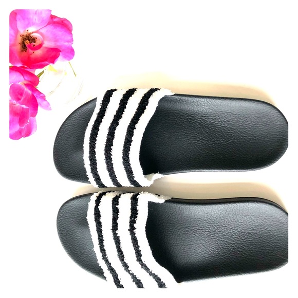 terry cloth adidas slides